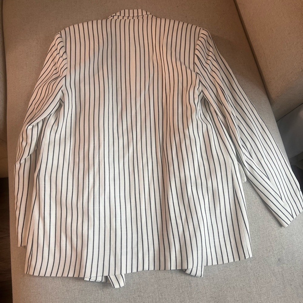 🌴ZARA Oversized Striped Blazer - Size XS - Picture 5 of 5